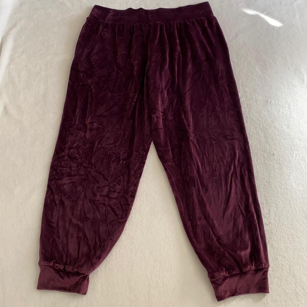 {VS} Victoria's Secret | Velour High Waist Joggers African Violet Purple (XL) - Picture 13 of 16